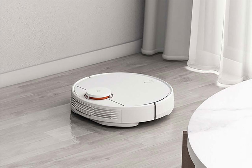 robot hút bụi Xiaomi đang chạy bị tắt